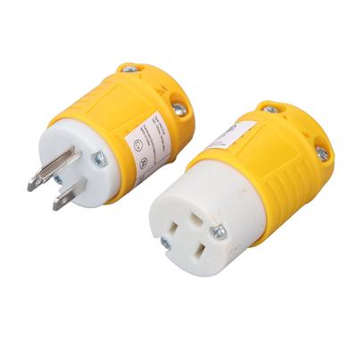 Комплект вилки NEMA 5 15P и розетки NEMA 5 15R Электрический штекер-разъем Замена для кемпинга или автодома