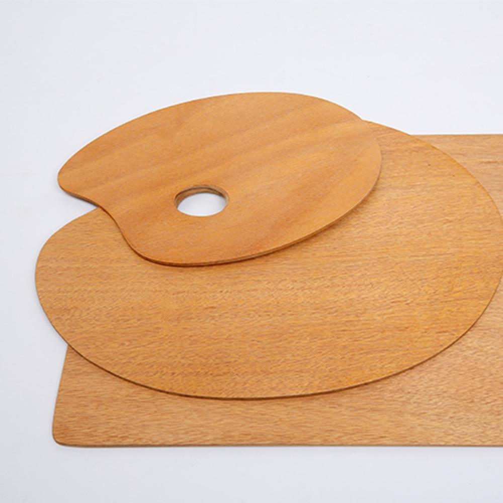 Painting Color Oil Paint Palette Wooden Artist Paint Tray Practical Acrylic Pallets  for Art Supply