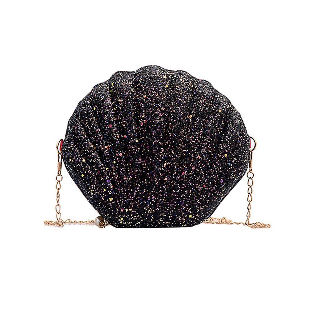 Сумка для телефона на молнии с блестками, маленькая сумка через плечо, сумки через плечо, сумка-ракушка