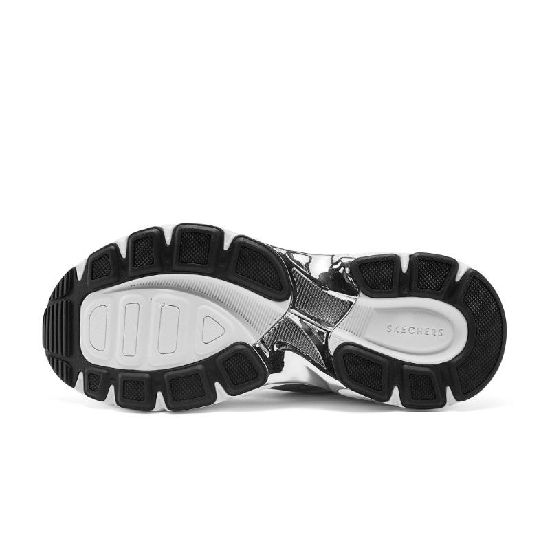 Skechers SkecherStreet Мужские Легкая Амортизация Дышащая Поддержка Низкие Кроссовки для Бега Повседневные Серебристые 183216-SIL