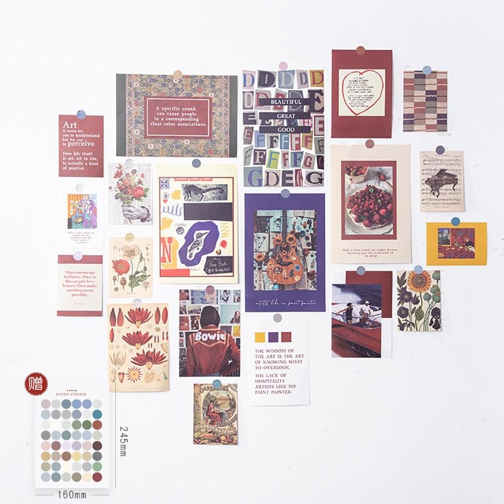 20 шт DIY плакат карты наклейки бумажный фон настенные наклейки НОВЫЕ открытки наклейки подарок