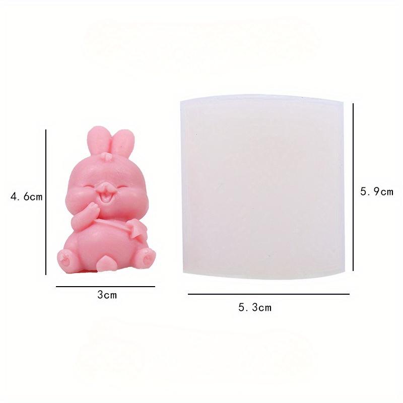 Силиконовая форма для свечей в виде мультяшного редиски, маленького кролика, морковки, счастливого кролика, гипсовая форма для рисования, пасхальный декор, праздничный подарок