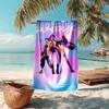 proof beach towel with Demon Hunter pattern - soft,absorbent,quick-drying,machine washable - perfect for swimming,camping,bathing