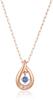 K10 Pink Gold Necklace [Yondo Sea] 4℃ [September Birthstone] 11172-612-3115-00-00 Women's