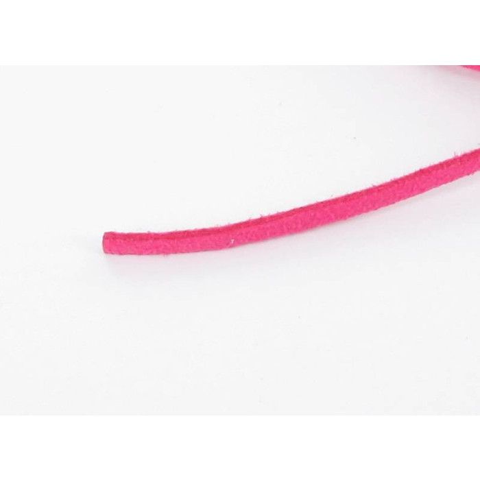 Cordon suédine Fuchsia 1m