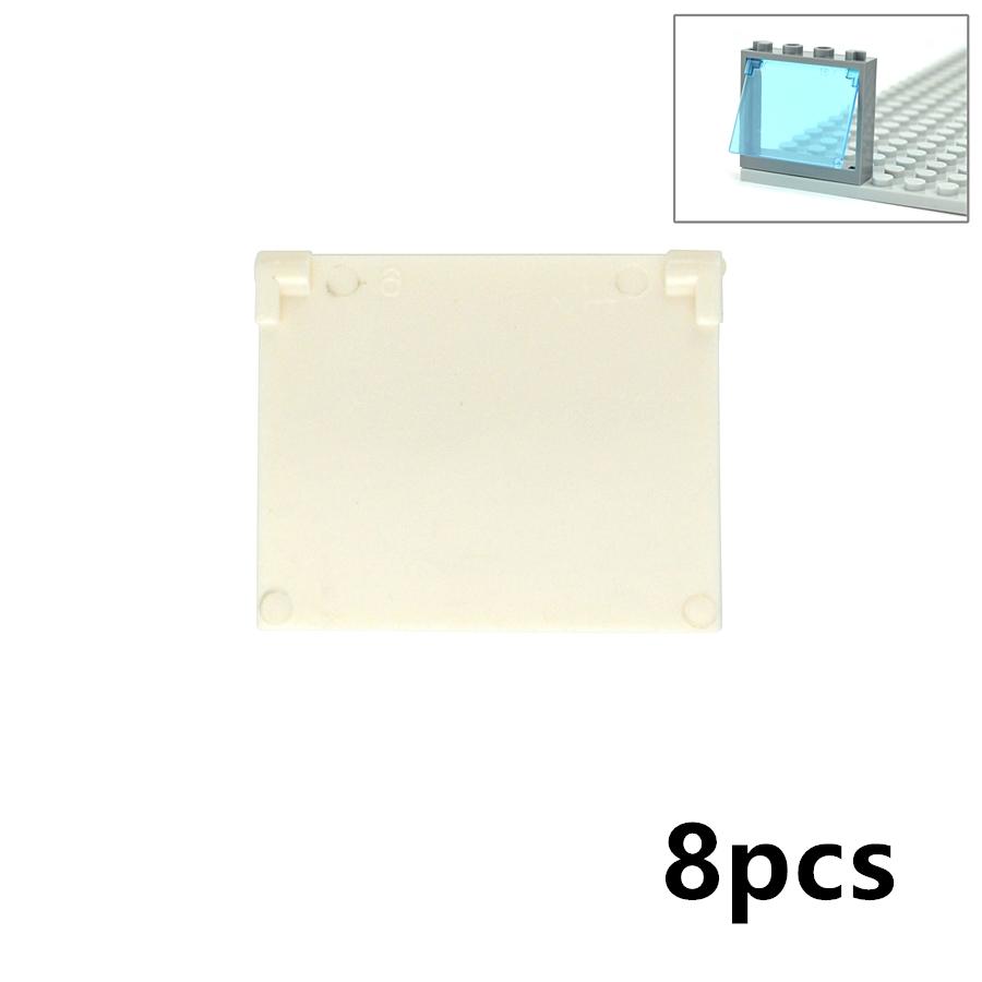 City Window Building Up Cubes Custom Build House Door Frame Glass Bricks Parts Fits 60594 60616 60621 60596 MOC Educational Tool Parts Fo