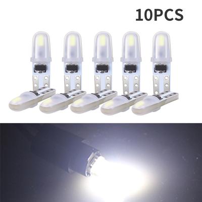 10 шт./лот T5 подсветка приборной панели 3014 2SMD светодиодная лампа салона автомобиля авто боковые клиновые приборы датчик лампы лампы