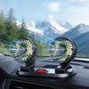 Автомобильный вентилятор Охлаждающий автомобильный вентилятор с двойной головкой USB Автомобильный вентилятор 2 скорости, регулируемый для автоматического охладителя Воздушный вентилятор Автомобильные аксессуары Вентилятор для автомобиля