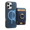 For iPhone 16 Pro Max 15 14 Plus 13 12 11 XR XS X 7 8 SE 2 3 Detachable Magnetic Wallet Case Ring Card Holder PU Leather Cover