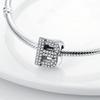 Trendy Fashion Classic 26 Alphabet Letters Charm Bead Components Bead Components Authentic Original Retro Zircon Copper Metal Designed For Women