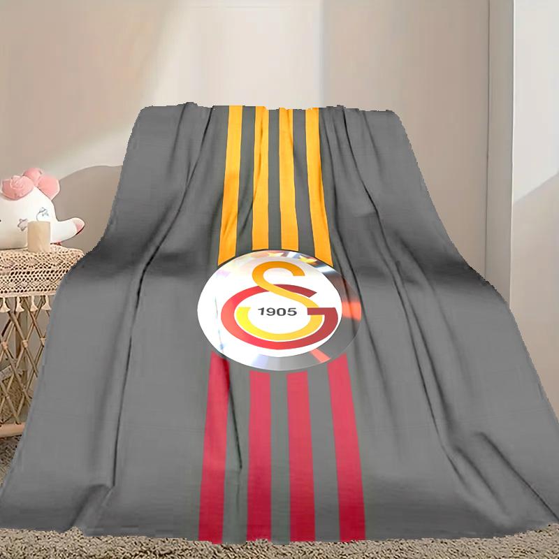 1pc Digital Print Nap Blanket, Galatasaray SK Blanket for Home Use, All Season Warmth, Christmas and Valentine's Day Gift Blanket
