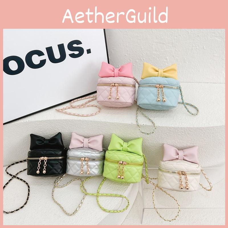 Trendy Gender-neutral Kids Shoulder Bag Featuring Adorable Butterfly Bow Pattern