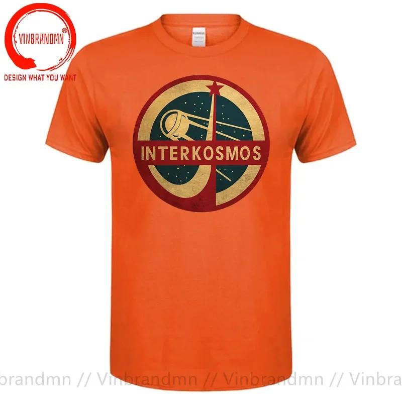 Vintage Cccp Interkosmos Space Program Sputnik Satellite T Shirt Unisex Retro Soviet Ussr Tshirt Stylish Fashion Casual Tee Shirt