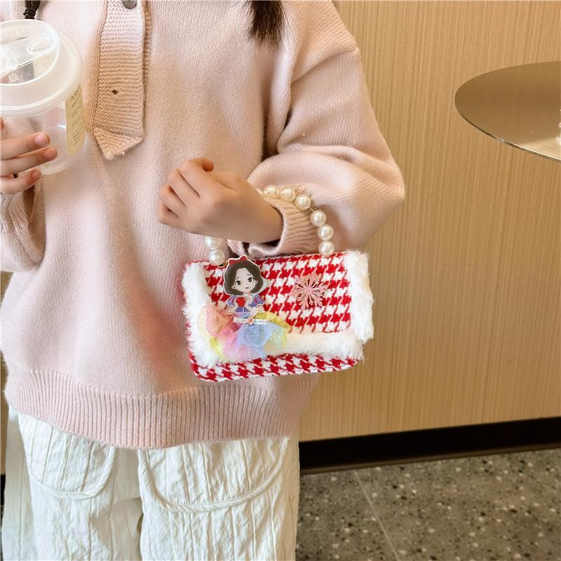 Knot Stylish Butterfly Girls Handbag Pearl Shoulder Bag For Children With Cute Design