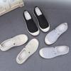 Women's Breathable Soft Soled Loafers Lightweight Singles Shoes Comfortable Anti Slip Round Head Solid Colour Walking Sneakers