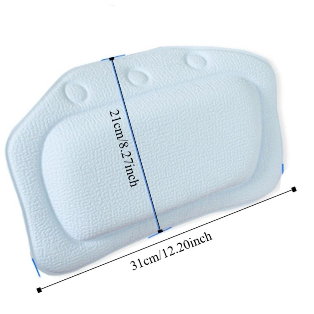Waterproof Bath Pillow Non-slip Spa Headrest Bathroom Accessories Bath Cushion Spa