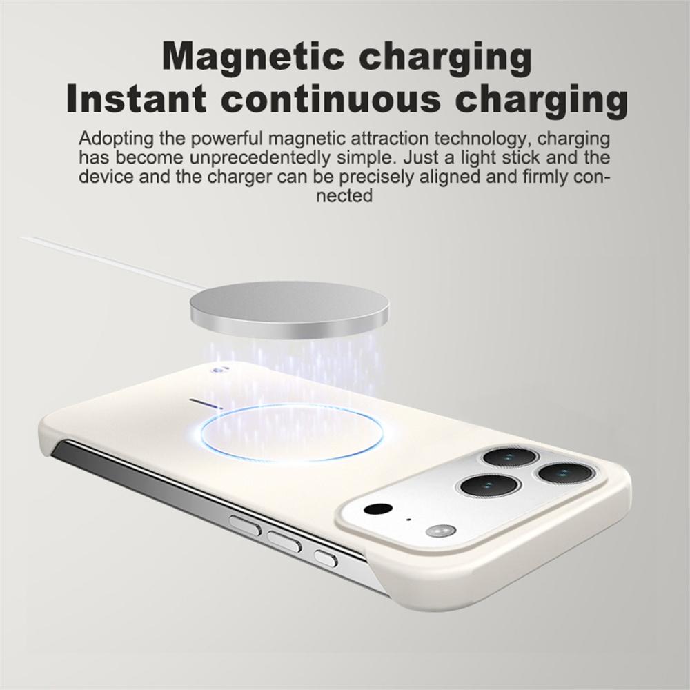 Ультратонкий Матовый ПК Для Magsafe Безрамочный Магнитный Чехол Для Телефона Для iPhone 16 17 Pro Max Air 16E 14 1513 12 Беспроводная Зарядка Чехол