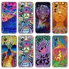 Psychedelic Trippy Art Phone Case For Xiaomi Mi 10T 11i 11T Note 10 11 Lite NE F1 POCO F3 M3 X3 GT NFC M4 X4 Pro 5G Black Cover