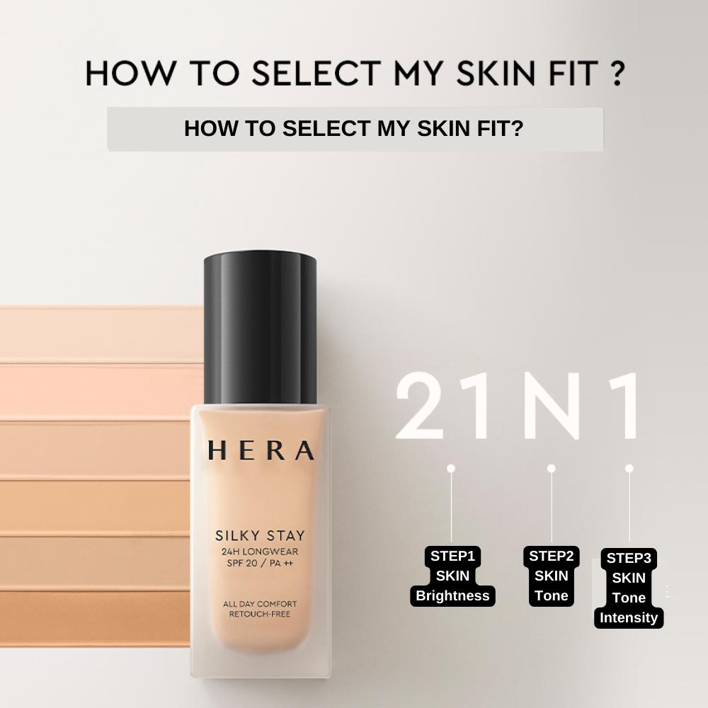 Hera SILKY STAY 24Ч СТОЙКОСТЬ SPF 20/ PA++ 30г