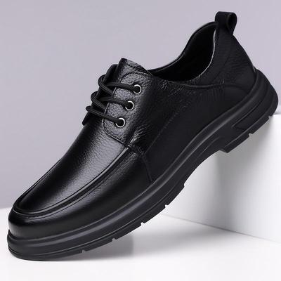 Мужские осенние кожаные туфли в стиле business casual на мягкой подошве 2025 года - Дышащая натуральная кожа для комфортной ходьбы