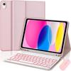 Красный чехол для планшета Xiaomi Pad 2 2025 года с магнитной задней панелью, Bluetooth-клавиатурой с подсветкой и слотом для стилуса для Redmi SE11