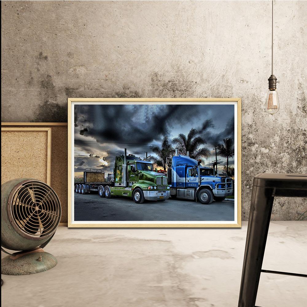 Квадратная алмазная картина «Марсельский грузовик», рисунок, используемый для украшения дома, картина «сделай сам», ручная работа, полный алмаз, полный алмаз