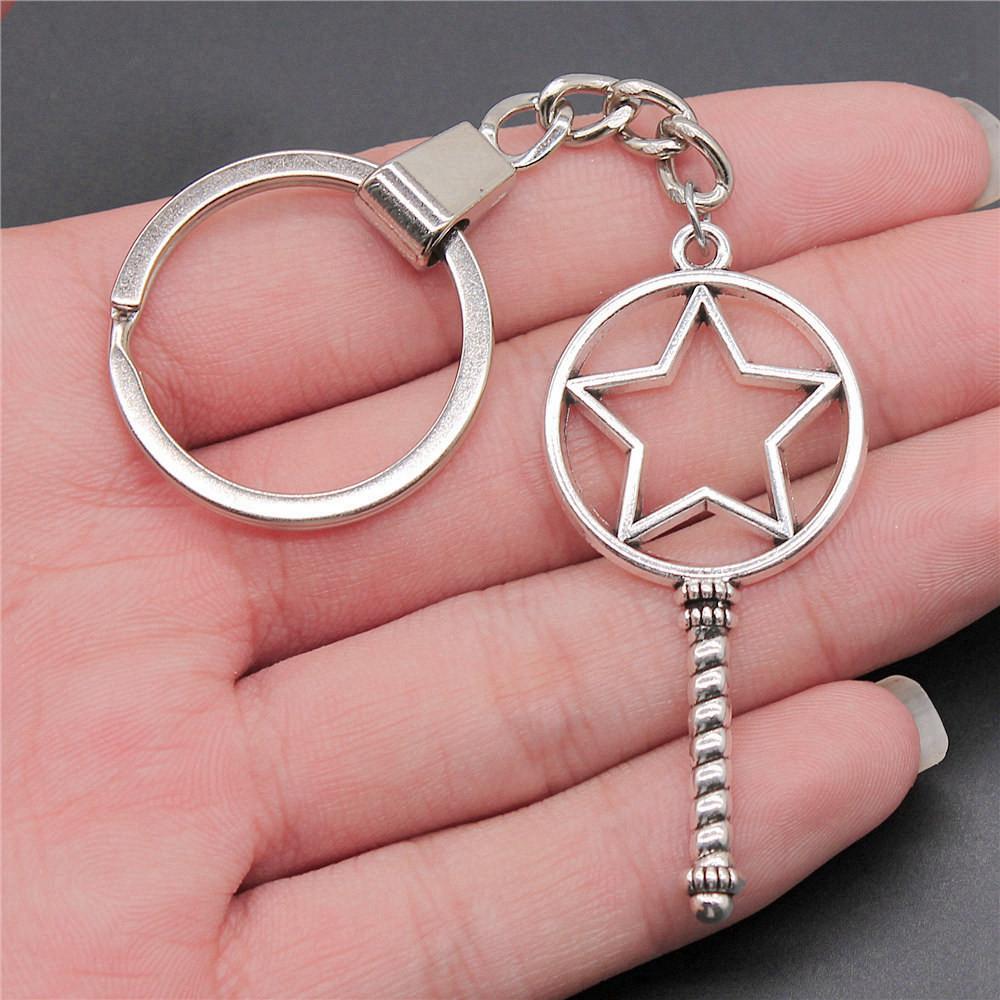 Солнце Луна Пентаграмма Брелки Женские Ювелирные Изделия Бизнес Креативный Сувенир