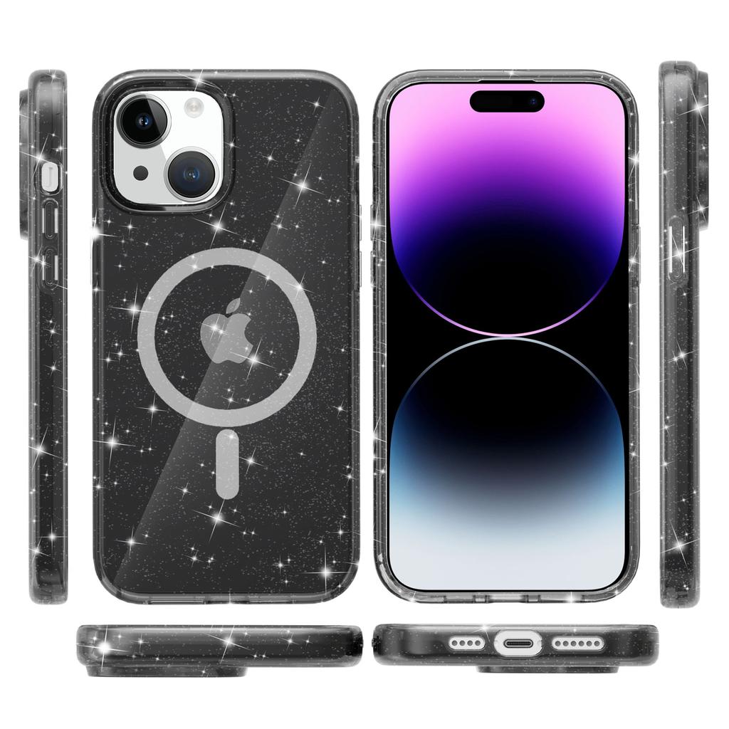 Прозрачный магнитный чехол для iPhone 11 Terminator, подходит для модных брендов с блестками, чехол MagSefe с продвинутым дизайном, прямая поставка