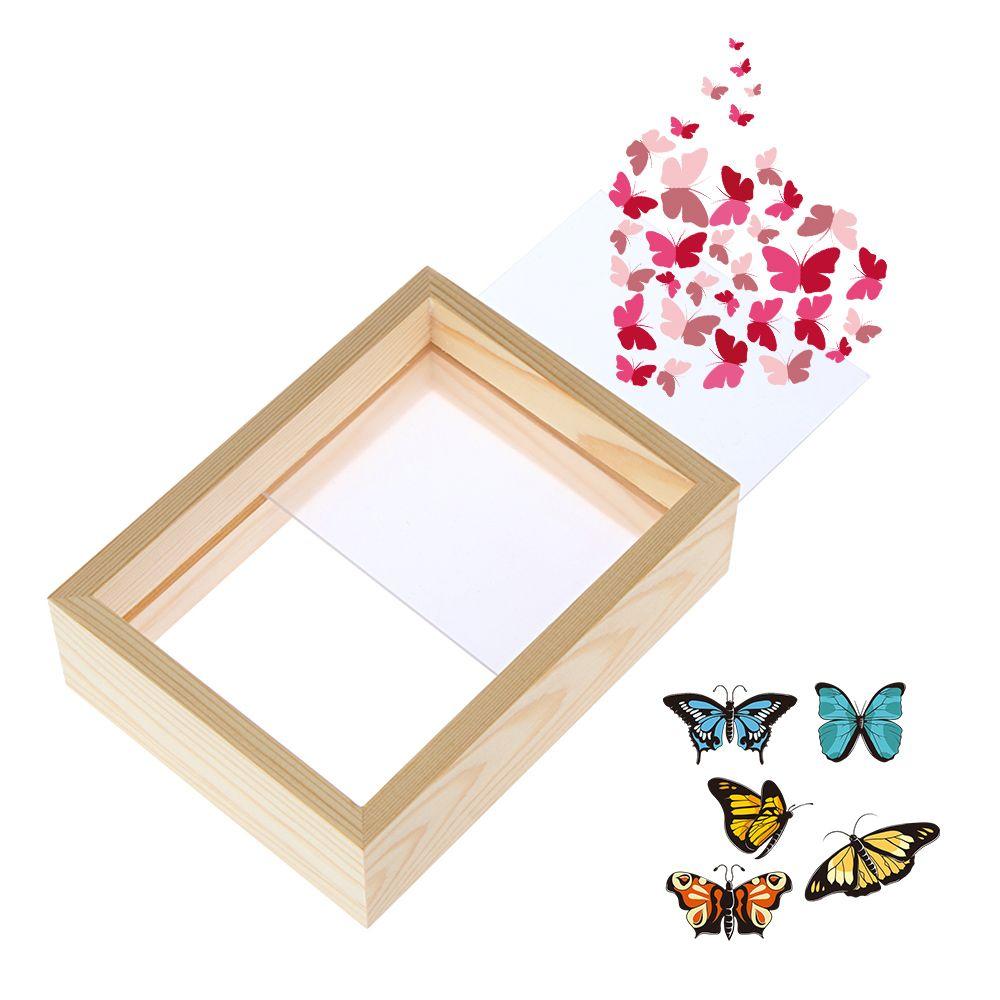 DIY Vintage Art Fashion Plant Specimen Picture Holder Photo Frame Wooden