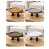 Round Wooden Mini Side Table Waterproof Couch Arm Side Holder Sofa Arm Rest Organizer  Bedroom