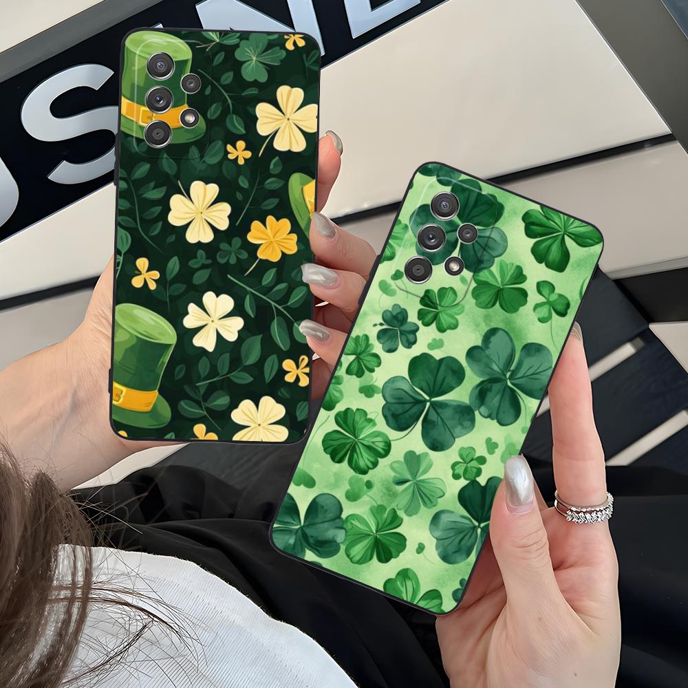 Чехол для мобильного телефона на День Святого Патрика для Samsung Galaxy A56 55 54 53 52 51 36 35 34 23 16 15 5G Цветной чехол Чехол Мобильные телефоны