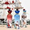 Wine Bottle Dust Cover - Santa Claus Elk Snowman Champagne Bottle Covers For Christmas Home Decor 