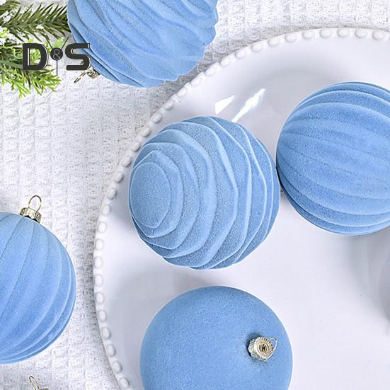 12 шт. Рождественские шары, украшения, небьющиеся бархатные шары, подвеска, флокированная рождественская елка, подвесные шары, украшения для дома, свадебные принадлежности