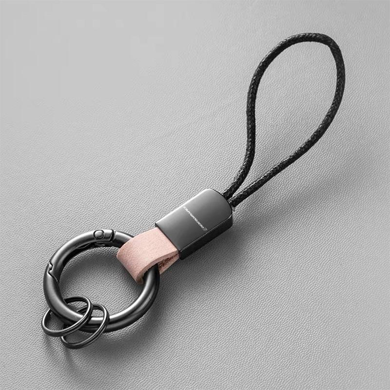 Mini ring Leather Keychains Simple Lanyard Keyring Auto Gifts For BMW M Performance F20 F40 F22 F30 E90 F32 F06 F07 F46 E60 M5 pa2