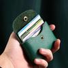 High Quality Credit Card Holder Pouch Minimalist Soft Real Cowhide Travel Ins Small Change Cards Keys Coins Pouches for Women and Men