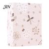 Literary Style Photo Album Mini Printed Fabric Slip-In Album, Portable Floral Print Scrapbook with Transparent Sleeve Pages, Lightweight Inner