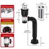 Bathroom Sink Drain Kit with Flexible Expandable P-Trap Leak-Proof Odor Prevention Easy Installation