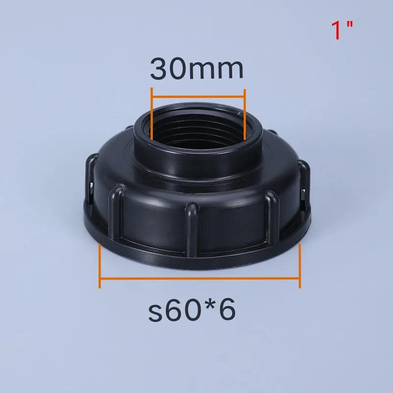 S60x6 Крупная резьба Соединитель крана IBC бака X 1/2'' 3/4'' Адаптер для водопроводной муфты 1000 л Сад Дом Сменный клапан Фитинг
