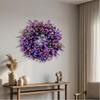 Lifelike Artificial Lavender Wreath Plastic Door Hanging Wreath Front Gate Wreath  Office Decor