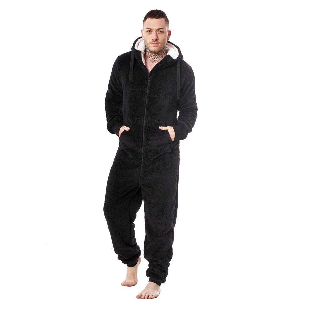 Keanu Mens Gorilla Head Fleece Jumpsuit