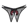 Woman Sex Transparent Panties Erotic Open Crotch Thongs Lace Briefs Sexy Female Embroidery Underpants Lingerie