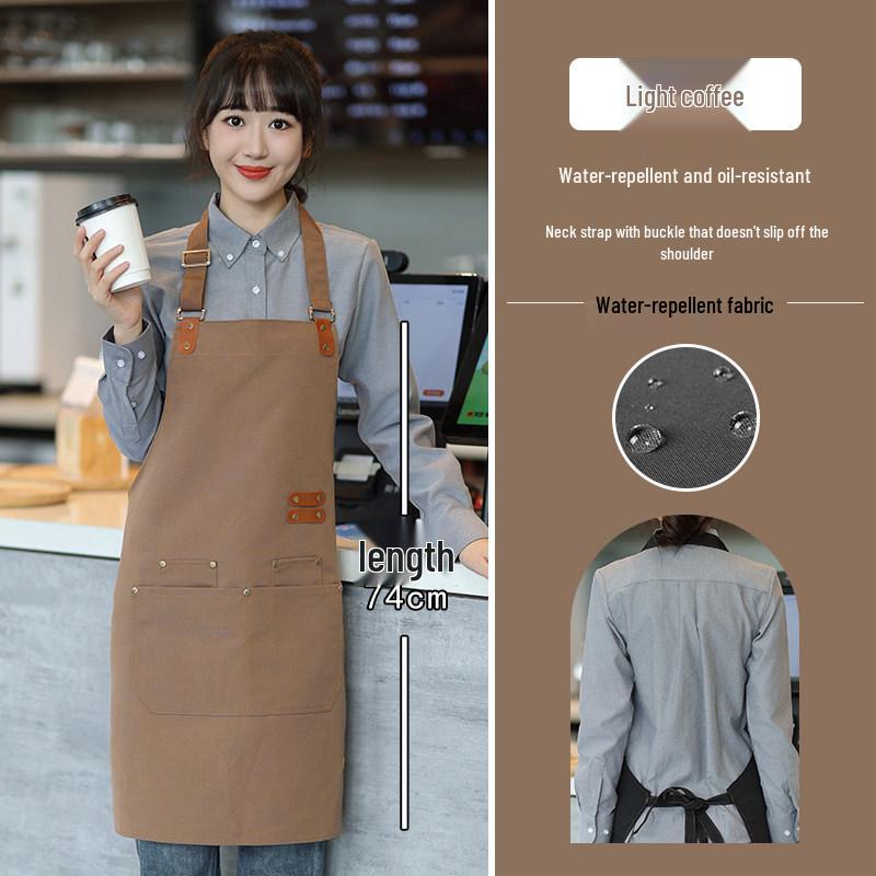 Waterproof Catering Apron with Custom Logo for Waiters