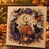 Resin Pearls DIY Pearl Art Kit Preprinted Canvas Halloween Pearl Art  Seasonal Home Decor
