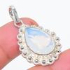 Натуральный молочный опал драгоценный камень 925 стерлинговое серебро ювелирный кулон 1,50" e2U84