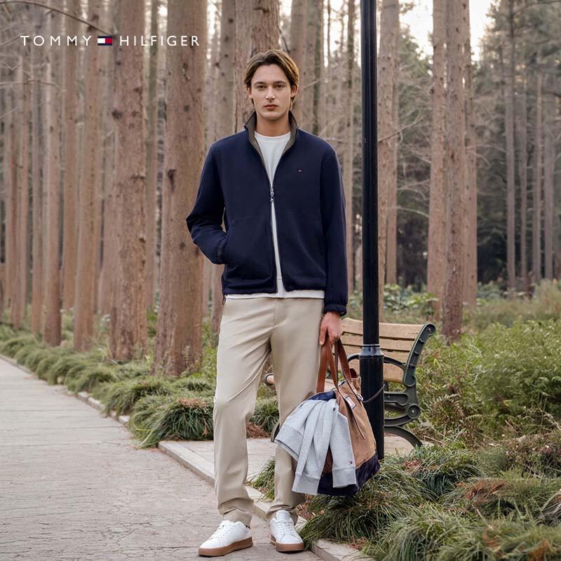Tommy Hilfiger Men's Reversible Stand-Collar Cotton Jacket