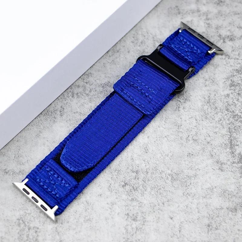 Спортивный нейлоновый ремешок-петля для Apple Watch Band ULTRA 2 49 мм 45 мм 44 мм для Iwatch Серии 9 8 7 6 5 SE 4 3 42 мм 38 мм 40 мм 41 мм
