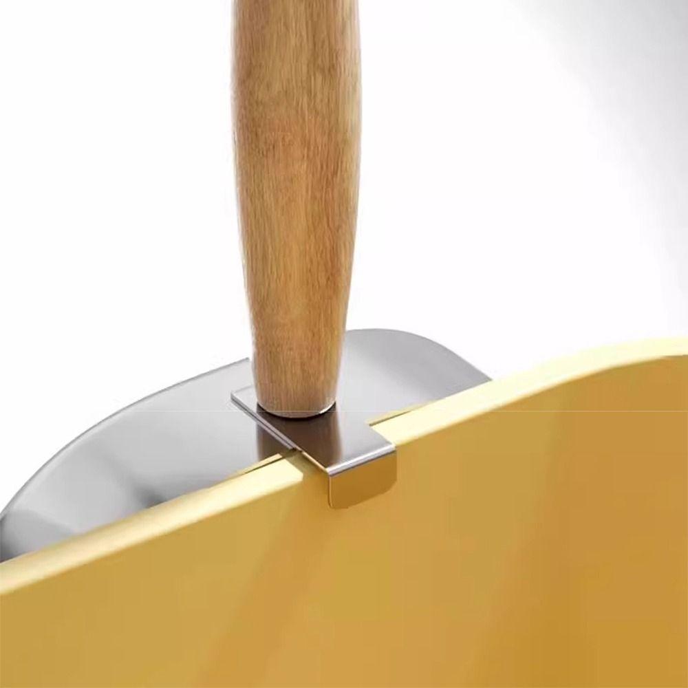 2 in 1 Pet Waste Shovel Wood Handle Toilet Garbage Picker Sturdy Litter Box Scooper For Puppy