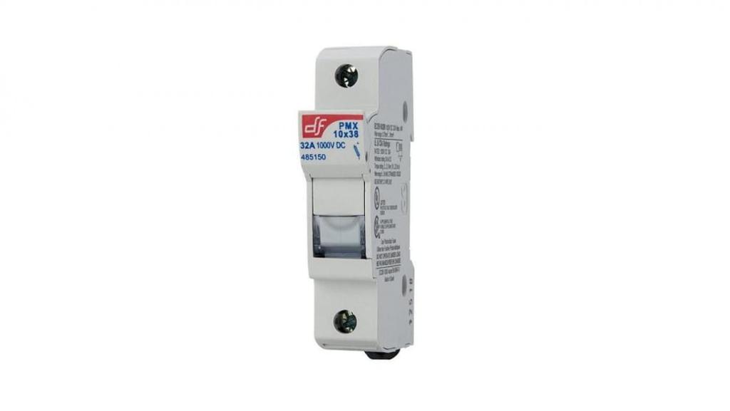 Switch disconnector, fuse base Pmx 1P for fuses 10X38, 1000V DC, 32A, for Pv installations 485150
