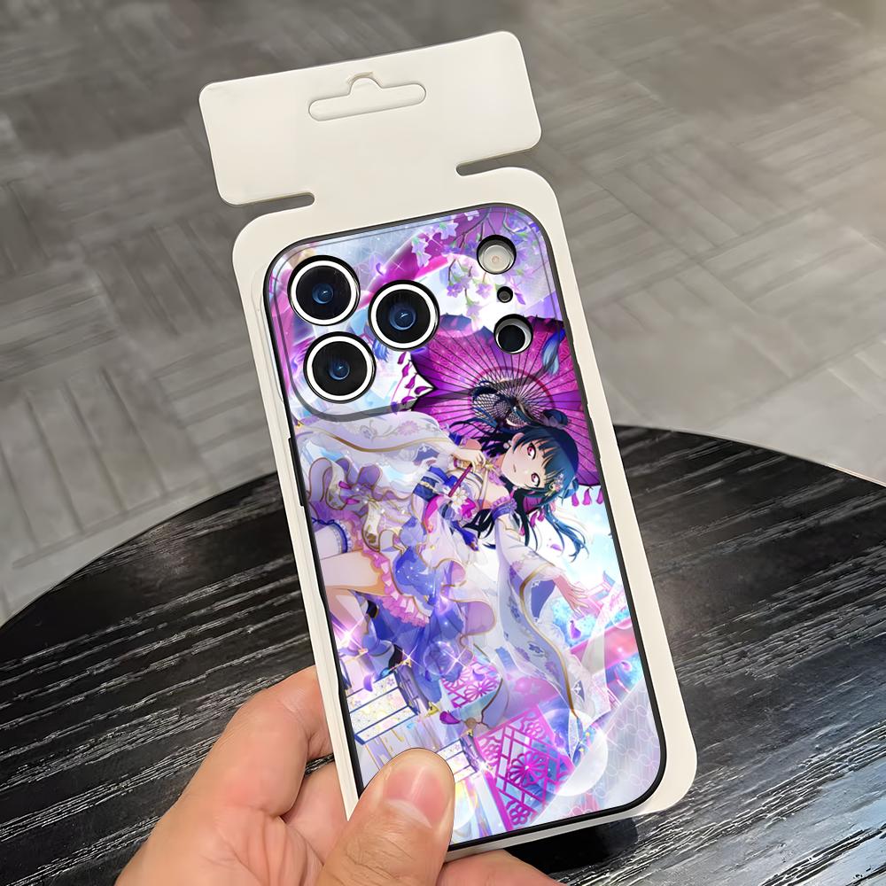 Чехол для телефона с аниме Love Live Для IPhone 17 Air 16 E Pro Max 15 14 13 Mini 12 Pro 11 Max Plus Черный Мягкий Чехол