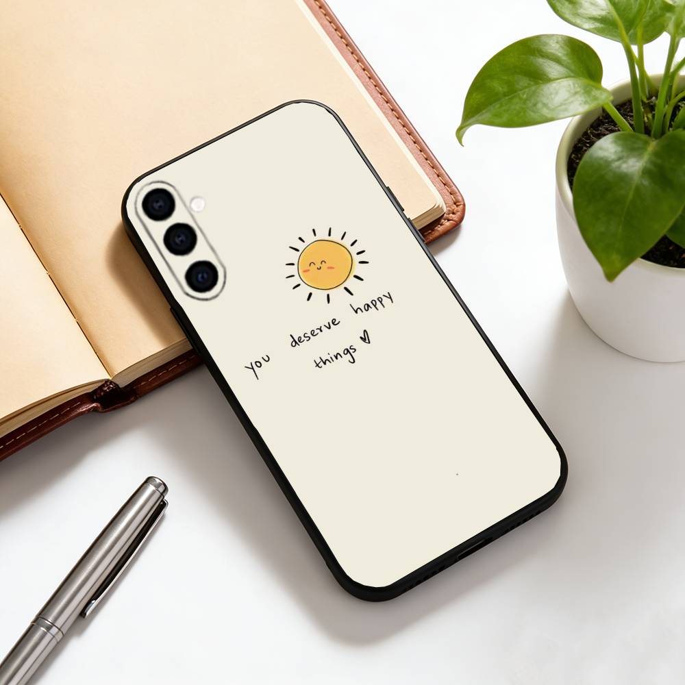 Минималистичный чехол для телефона Черный силикон Мягкий Для Samsung Galaxy A73,A72,A71,A70,A53,A52,A51